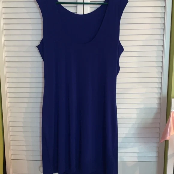 Allen B. By Allen Schwartz Blue Sheath Midi Dress xl nwot - Picture 3 of 6
